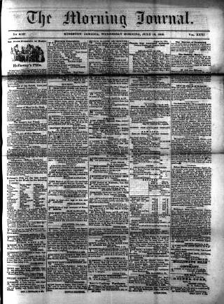cover page of Morning Journal (Kingston) published on June 13, 1866