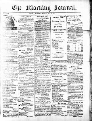 cover page of Morning Journal (Kingston) published on May 22, 1873