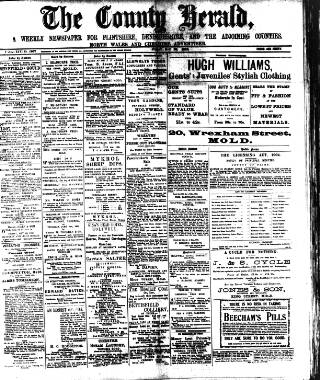cover page of Flintshire County Herald published on May 22, 1908