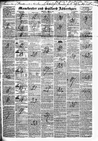 cover page of Manchester & Salford Advertiser published on June 13, 1840