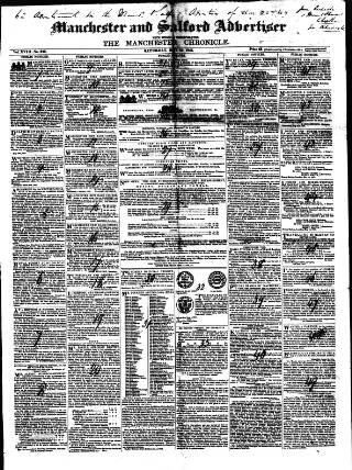 cover page of Manchester & Salford Advertiser published on May 22, 1847
