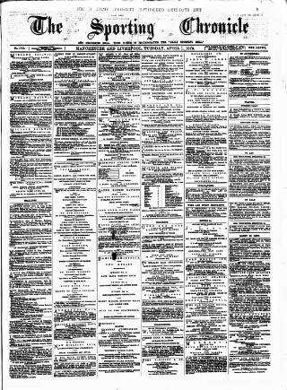 cover page of Sporting Chronicle published on April 1, 1879