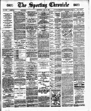 cover page of Sporting Chronicle published on May 22, 1889