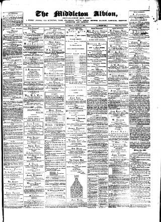 cover page of Middleton Albion published on August 2, 1879