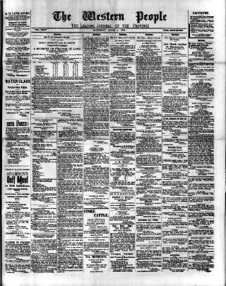 cover page of Western People published on April 1, 1905