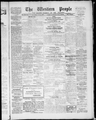 cover page of Western People published on May 22, 1920
