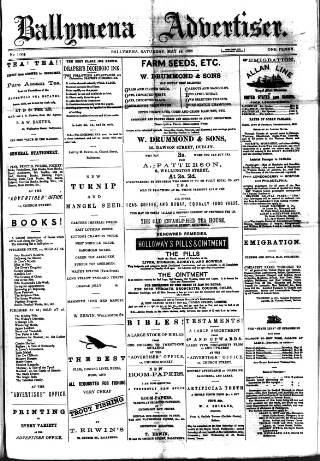 cover page of Ballymena Advertiser published on May 22, 1886