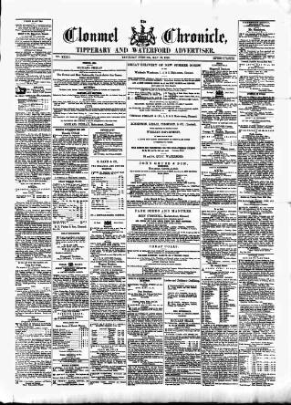 cover page of Clonmel Chronicle published on May 22, 1880