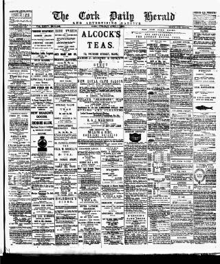 cover page of Cork Daily Herald published on April 1, 1890