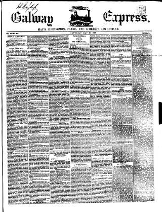 cover page of Galway Express published on May 22, 1858
