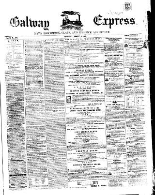 cover page of Galway Express published on August 2, 1862