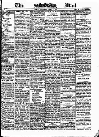 cover page of Evening Mail published on August 2, 1905