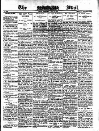 cover page of Evening Mail published on April 1, 1914