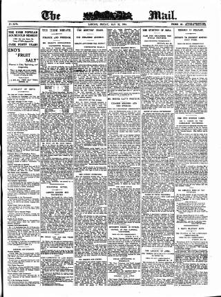 cover page of Evening Mail published on May 22, 1914