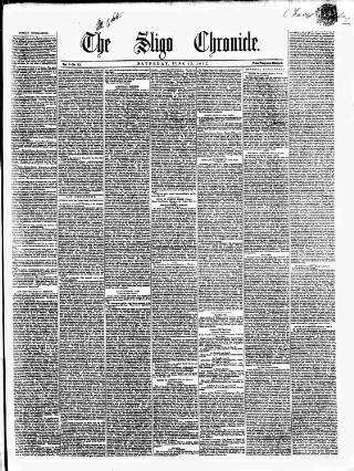 cover page of Sligo Chronicle published on June 13, 1857