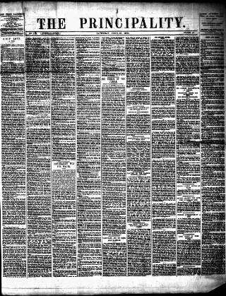 cover page of Principality (Cardiff) published on June 26, 1880