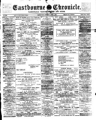 cover page of Eastbourne Chronicle published on April 1, 1911