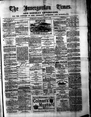 cover page of Invergordon Times and General Advertiser published on August 2, 1882