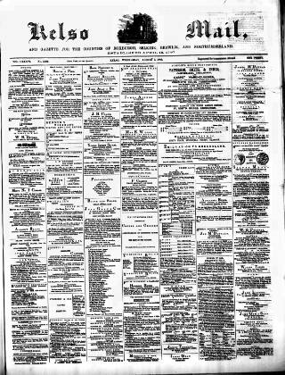 cover page of Kelso Mail published on August 2, 1882