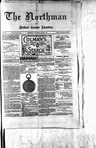 cover page of Northman and Northern Counties Advertiser published on May 22, 1880