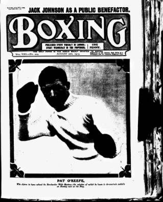 cover page of Boxing published on August 2, 1913