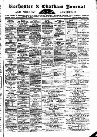 cover page of Rochester, Chatham & Gillingham Journal published on May 22, 1886