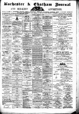 cover page of Rochester, Chatham & Gillingham Journal published on November 2, 1895