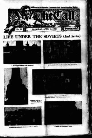 cover page of Call (London) published on April 1, 1920