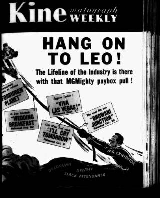 cover page of Kinematograph Weekly published on August 2, 1956