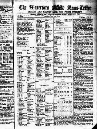 cover page of Waterford News Letter published on June 13, 1912