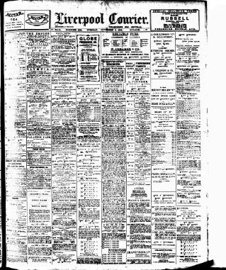 cover page of Liverpool Courier and Commercial Advertiser published on November 2, 1909