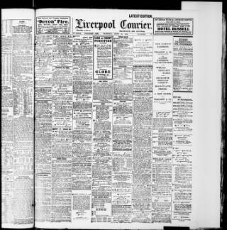 cover page of Liverpool Courier and Commercial Advertiser published on June 13, 1911