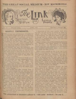 cover page of Link published on April 1, 1921