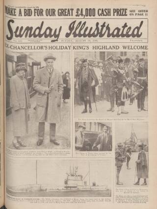 cover page of Sunday Illustrated published on August 19, 1923