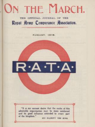 cover page of On the March published on August 1, 1919