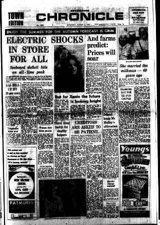 cover page of Sevenoaks Chronicle and Kentish Advertiser published on August 2, 1975