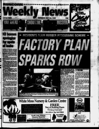 cover page of Runcorn Weekly News published on May 22, 1997