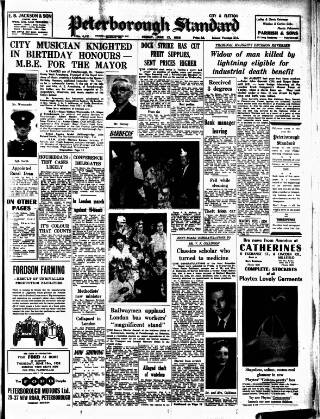 cover page of Peterborough Standard published on June 13, 1958