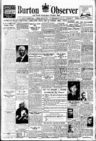 cover page of Burton Observer and Chronicle published on April 1, 1943