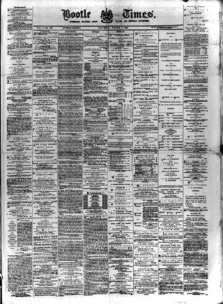 cover page of Bootle Times published on August 2, 1884