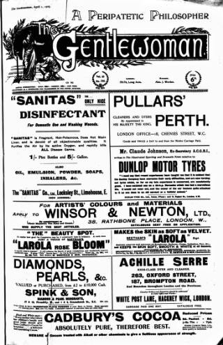 cover page of Gentlewoman published on April 1, 1905