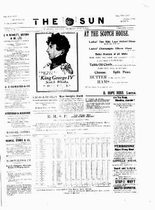 cover page of Sun (Antigua) published on June 13, 1912