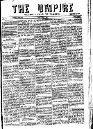 cover page of Empire News & The Umpire published on June 13, 1886