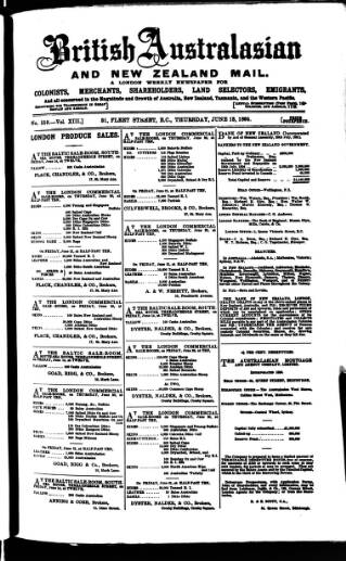 cover page of British Australasian published on June 13, 1895