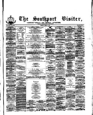 cover page of Southport Visiter published on April 1, 1870
