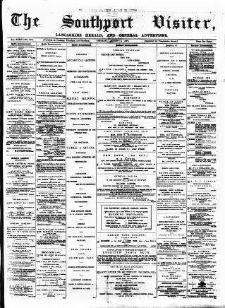 cover page of Southport Visiter published on August 2, 1877