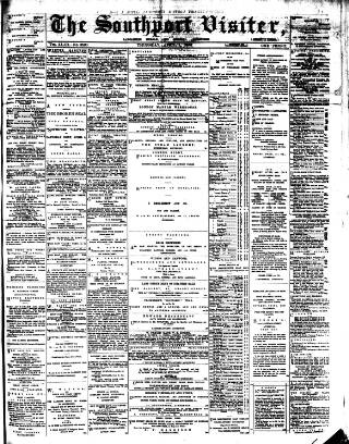 cover page of Southport Visiter published on April 1, 1886
