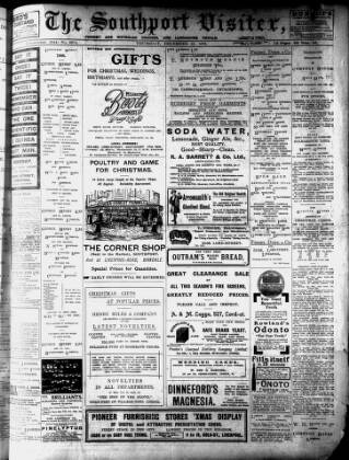 cover page of Southport Visiter published on December 13, 1906