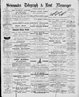 cover page of Kent Messenger published on May 22, 1897