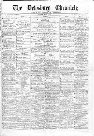 cover page of Dewsbury Chronicle and West Riding Advertiser published on April 1, 1871